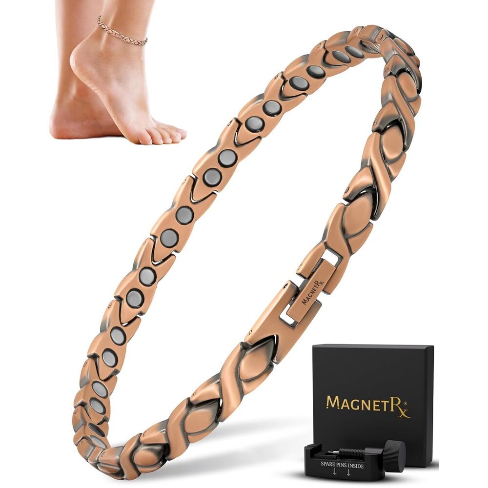 Copper Anklet for Women – Ultra Strength Magnetic Ankle Bracelets for